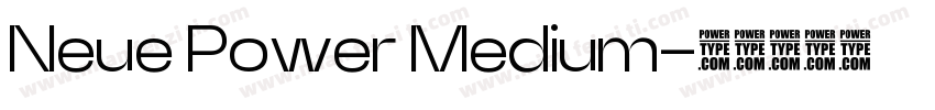 Neue Power Medium字体转换